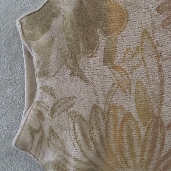 Pilcro Urban Outfitters Floral Cashmere Crop Sweater Small Boho Cottagecore - Picture 5 of 16